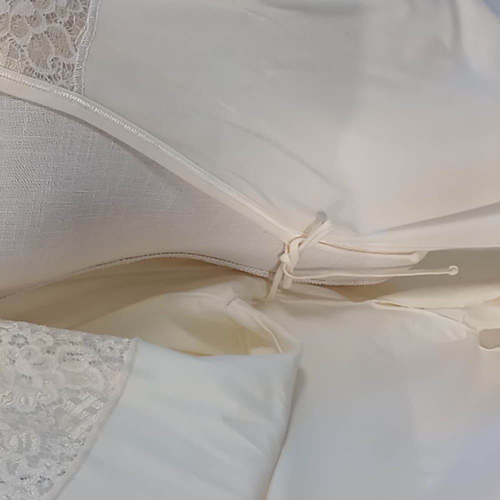 Vintage FM Lingerie Full Length Belted Robe Size 3X Pale Yellow 3/4 Sleeve - Picture 5 of 9